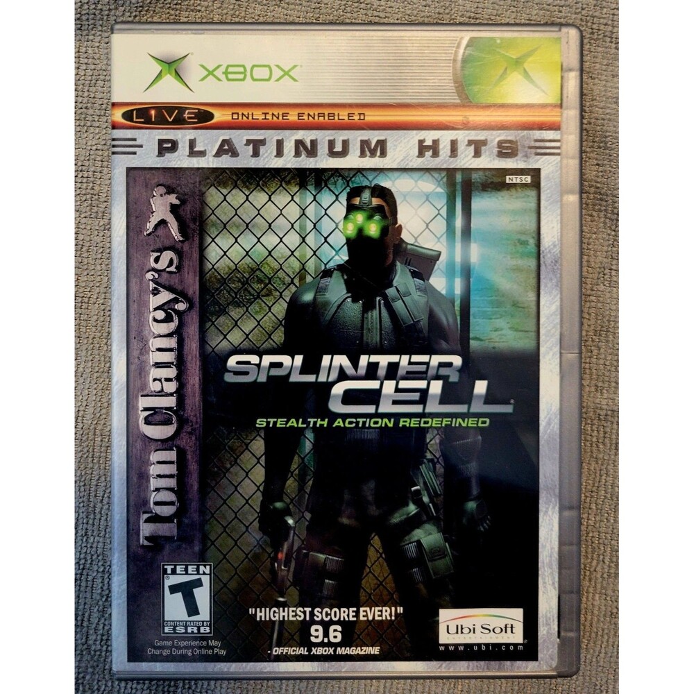 OG XBOX: Tom Clancy's Splinter Cell: CIB / TESTED/ MANUAL / FAST NEXT DAY SHIPP